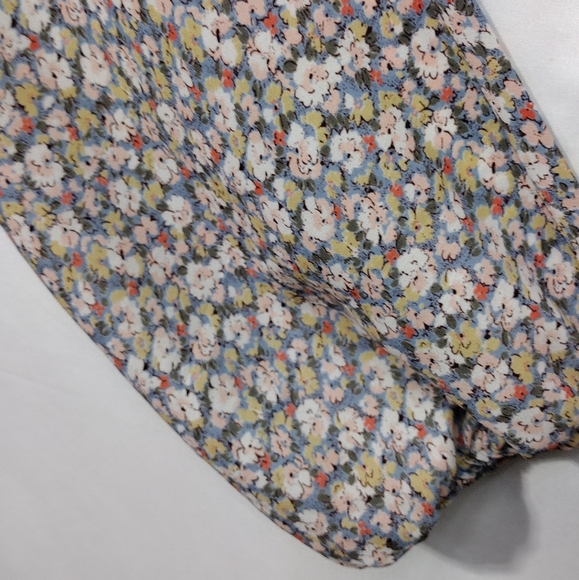 Sienna Sky Floral Cottagecore Top Women's L Multicolor Peasant Babydoll Retro - Picture 3 of 8